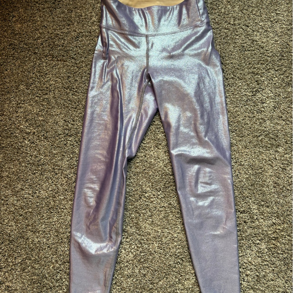 Heroine Sport Metallic Lavender Leggings